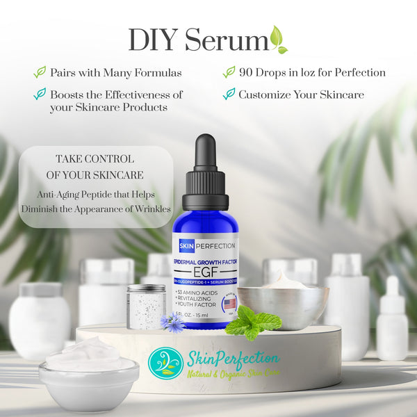 DIY epidermal growth factor serum for personalized skin treatments