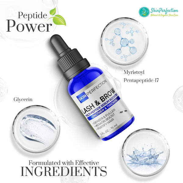 Multi-peptide Ingredients in eyelash peptide for stronger, healthier lashes