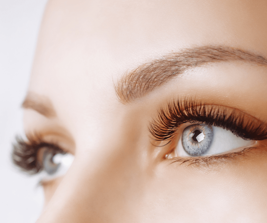 photo of woman's eyes and lashes