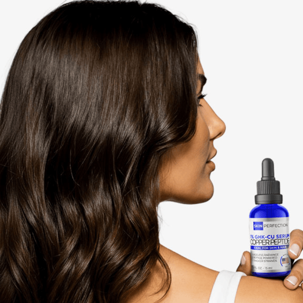 woman holding a product