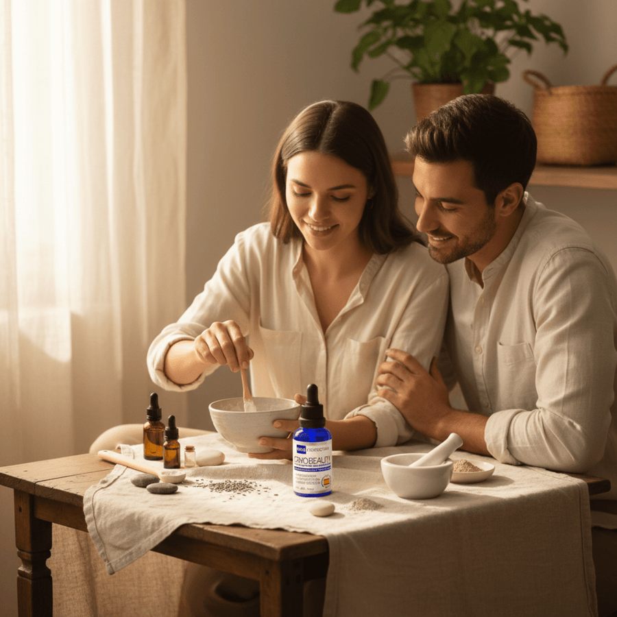 organic peptide serum for sensitive aging skin
