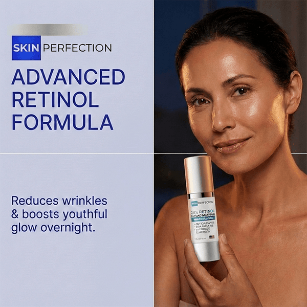 2.5% retinol gel serum reduces wrinkles and boosts youthful glow overnight