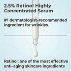 2.5% retinol gel serum is highly concentrated, and is one of the most effective anti-aging skincare ingredients on the market