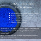 Bright Blue GHK-C Copper Peptide Powder for Skincare Formulas
