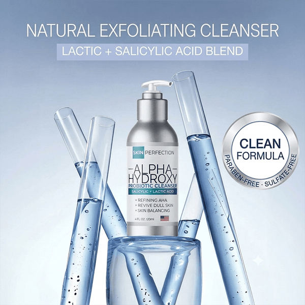 alpha hydroxy cleanser is a natural exfoliating cleanser with a clean formula, while also being paraben and sulfate free