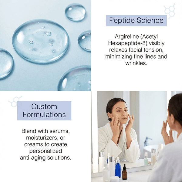 Argireline for minimizing the appearance of fine lines