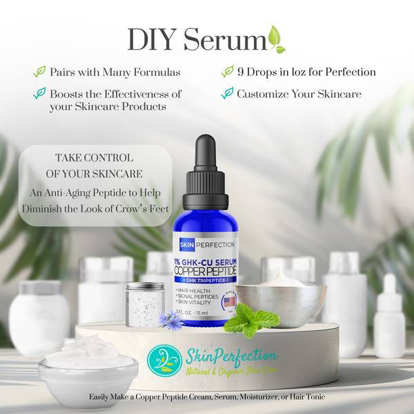 DIY copper peptide serum for customized anti-aging treatments