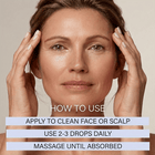 copper peptide can easily be applied to either face or scalp