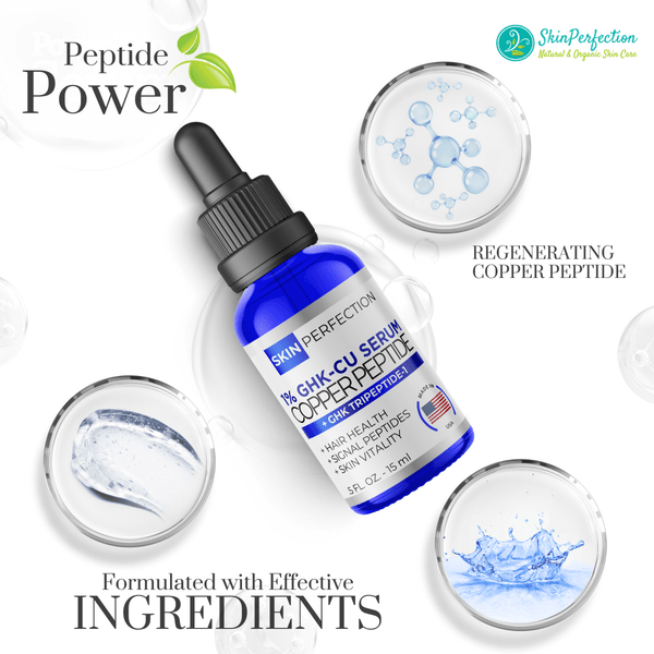 is ghk-cu natural Copper Peptide Regenerating Serum for Glowing Skin and Hair