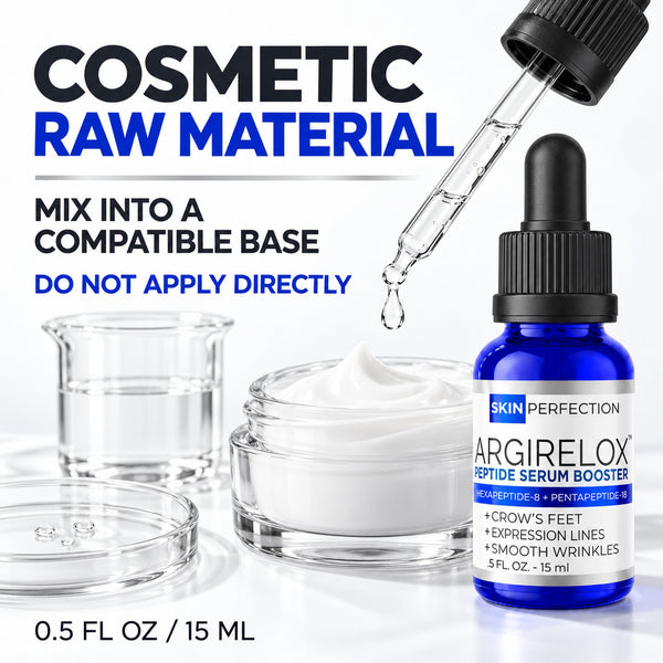 Cosmetic formulator adding peptide booster to a compatible serum base
