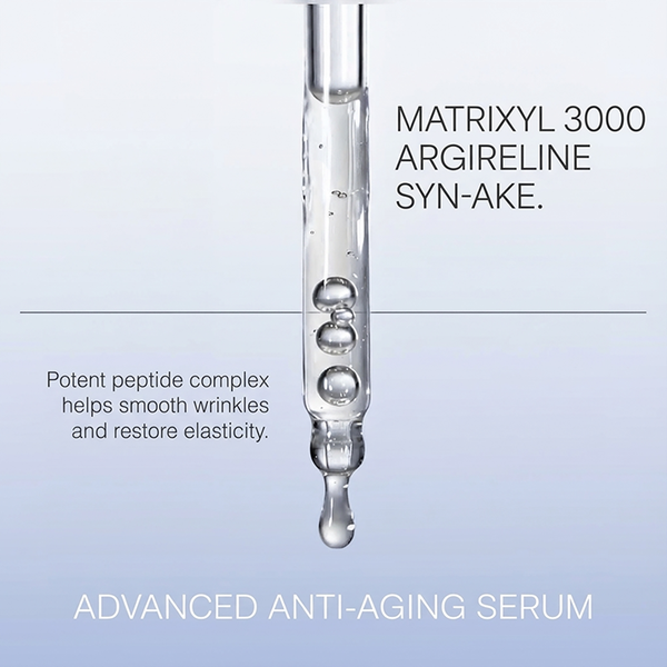 expression line serum has potent peptides that help smooth wrinkles and restore skin elasticity