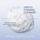 foaming peptide cleanser removes impurities gentle for all skin types