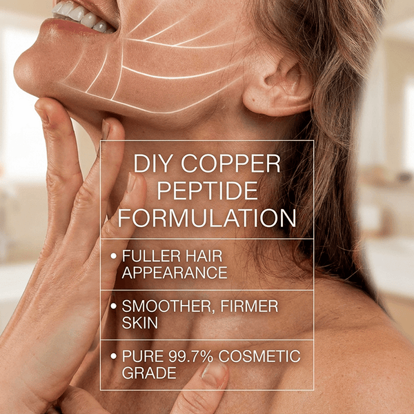 ghk copper peptide powder smooths and firms skin, and makes hair appear fuller