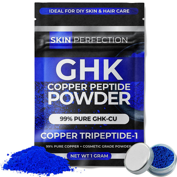 GHK Copper Peptide Blue Powder for Making Skin and Hair Care Products