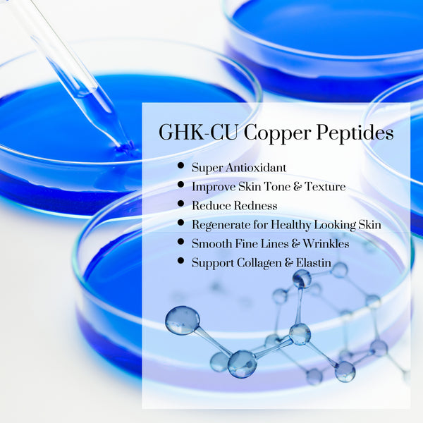 Copper Peptide Antioxidant Powder for Serums, Moisturizers, Creams, and Hair Tonics