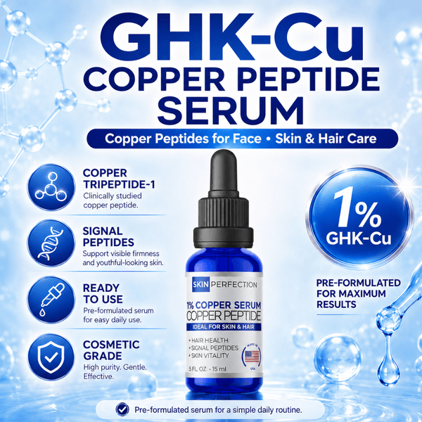 Copper Peptide Regenerating Serum for Glowing Skin and Hair Copper Peptide Regenerating Serum for Glowing Skin and Hair