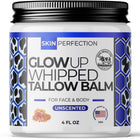 Glow Up Whipped Tallow Balm with 100% Grass Fed for Face and Body