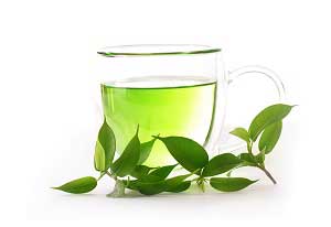 Green Tea and Leaves