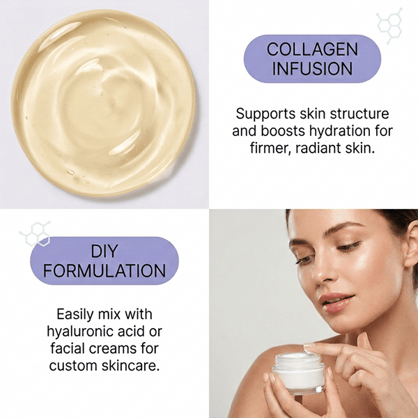 liquid collagen supports skin structure and boosts hydration for firmer, more radiant skin