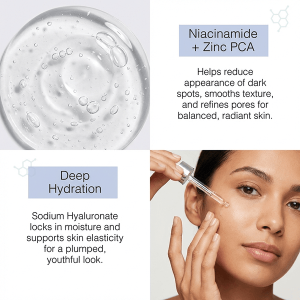 niacinamide to smoothing texture and refining pores