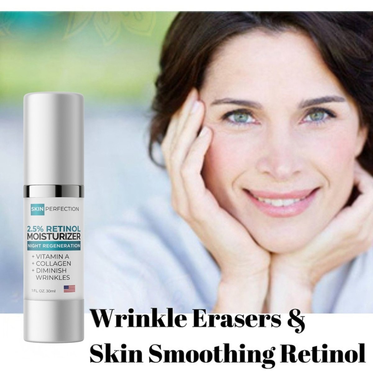 Retinol Gesichtscreme 2,5% – Anti-Falten-Pflege Mit Hyaluron, Vitaminen & Sheabutter