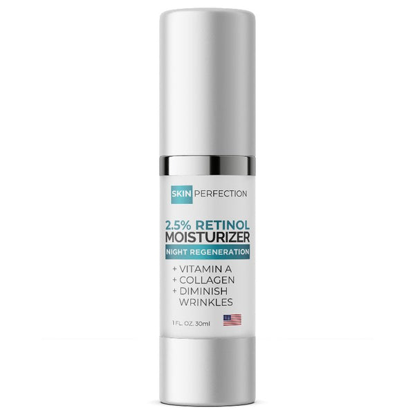 Retinol Gesichtscreme 2,5% – Anti-Falten-Pflege Mit Hyaluron, Vitaminen & Sheabutter