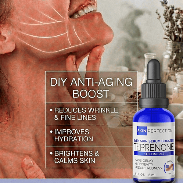 teprenone reduces wrinkles and fine lines while improving hydration
