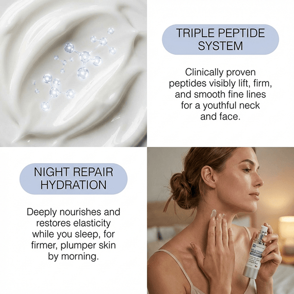 ultimate moisturizer, with its clinically proven peptides, visibly lifts, firms, and smooths fine lines and wrinkles for a youthful-looking neck and face