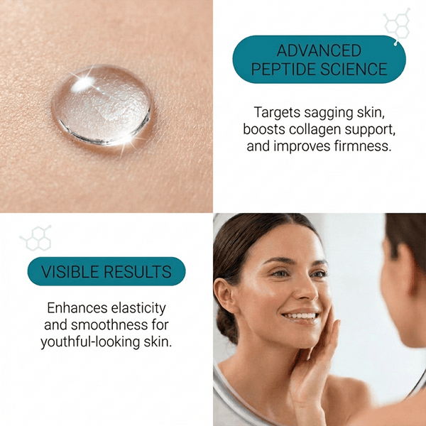 uplevity serum booster targets sagging skin, boosts collagen support, and improves firmness