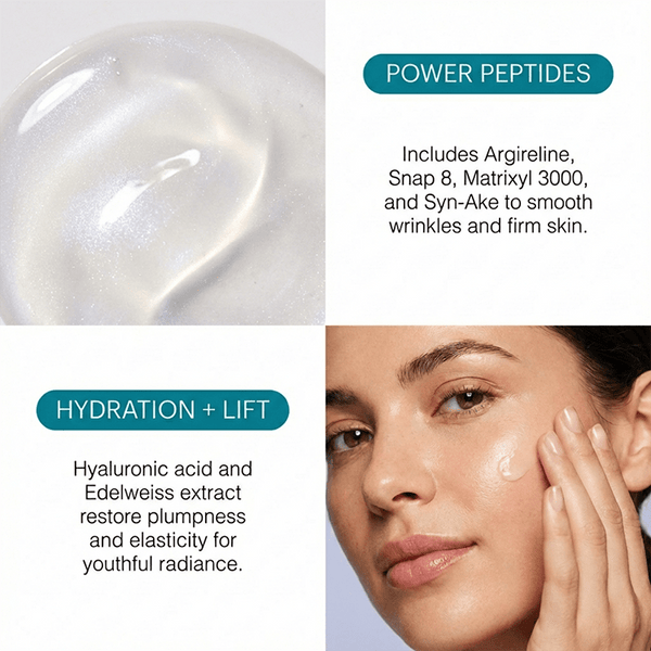 wrinkle eraser contains hyaluronic acid and edelweiss extract that restores plumpness and elasticity in skin
