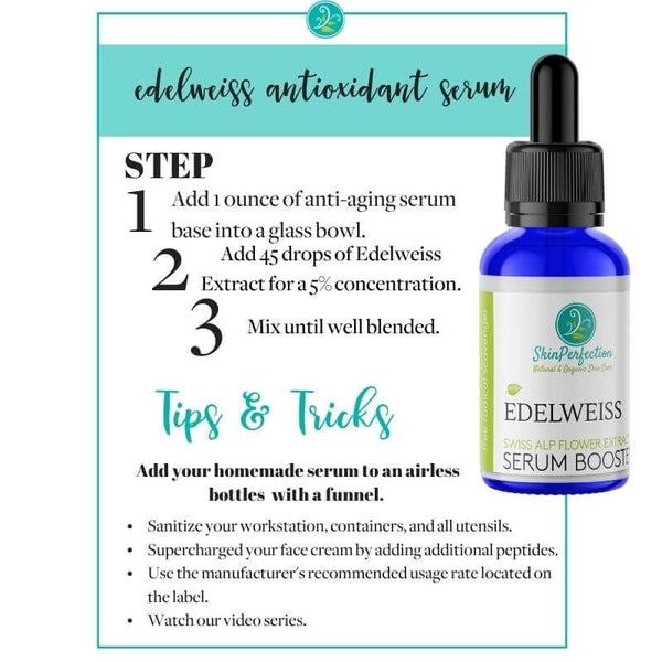 Edelweiss Extract Antioxidant-Skin Perfection Natural and Organic Skin Care